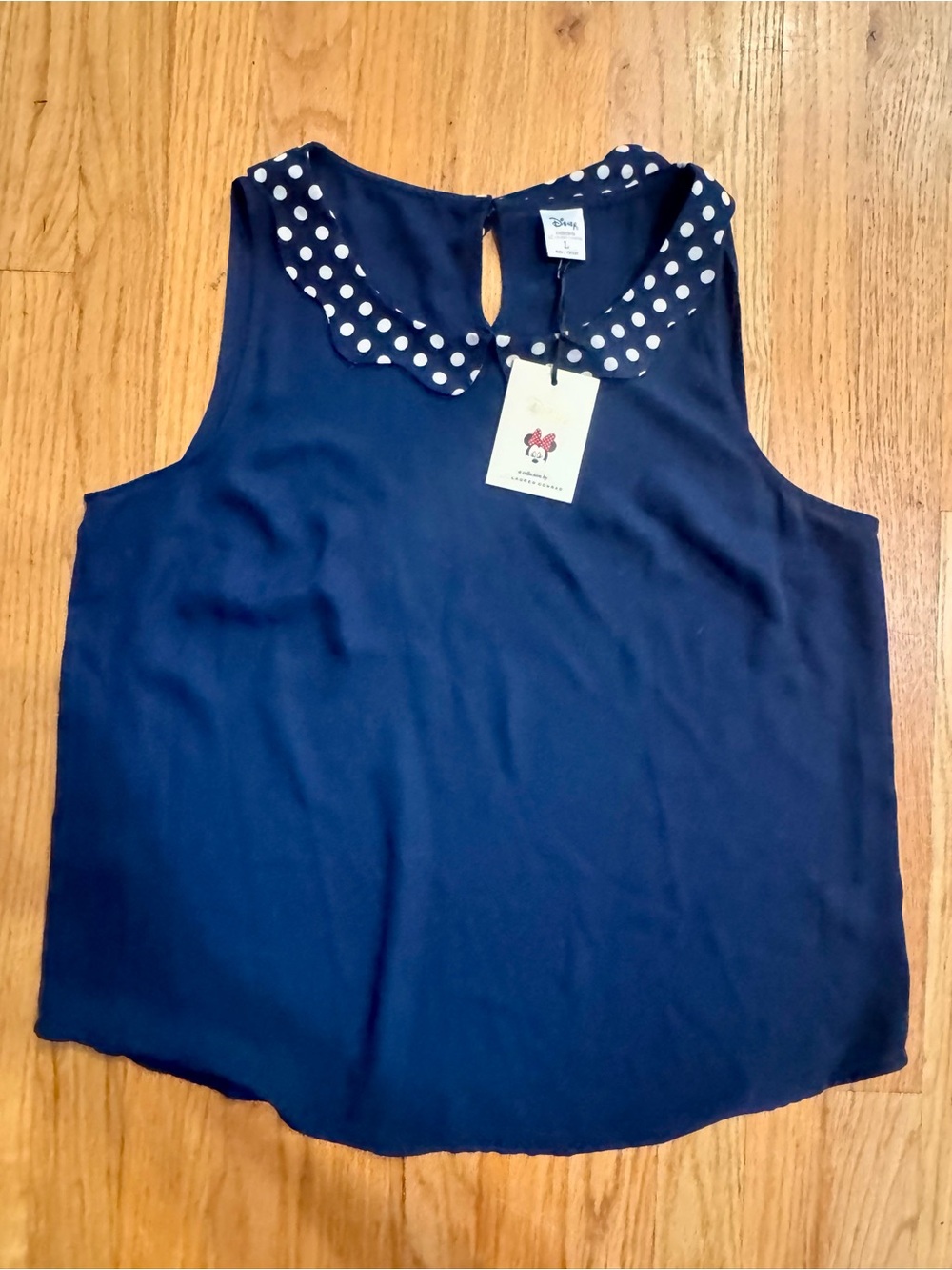 NWT Lauren Conrad Disney Minnie Mouse Collection top - Size L